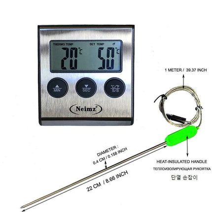 Precision Dual Probe Digital Meat Thermometer for BBQ and Baking Mastery