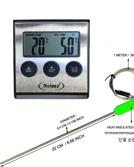 Precision Dual Probe Digital Meat Thermometer for BBQ and Baking Mastery