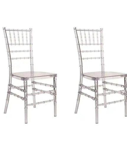 Sophisticated 20-Piece Clear Acrylic Chair Collection for Events