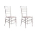 Transparent Crystal-Clear Acrylic Chairs Set of 20