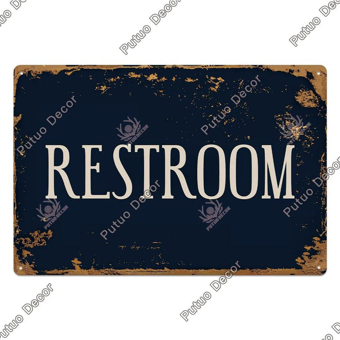 Vintage Charm Toilet Wall Art for Quirky Bathroom Decor