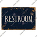 Retro Vintage Metal Bathroom Wall Decor with Quirky Toilet Design