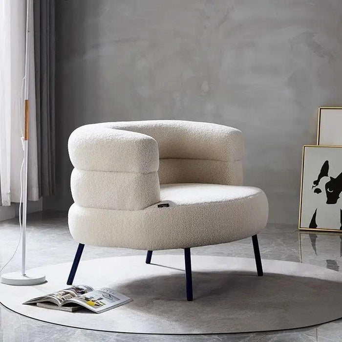 Chic Scandinavian Lounge Chair - Perfect for Makeup, Study, and Relaxation for Young Women and Students
