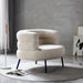 Chic Scandinavian Lounge Chair - Perfect for Makeup, Study, and Relaxation for Young Women and Students