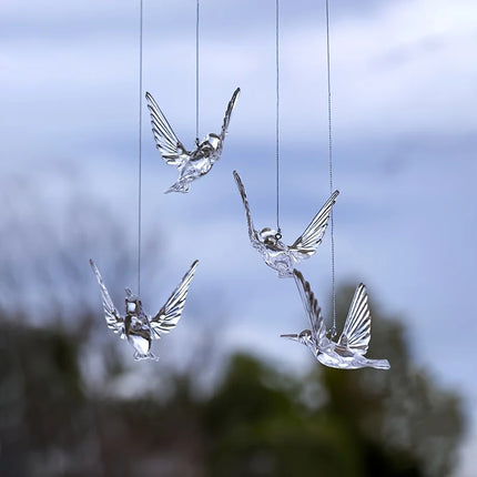 Bird & Hummingbird Ceiling Decorations — Set of 4, Party & Wedding