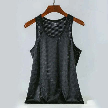 Men's Slim Fit Summer Muscle Tank Top - Quick-Drying Sleeveless Vest for Bodybuilding