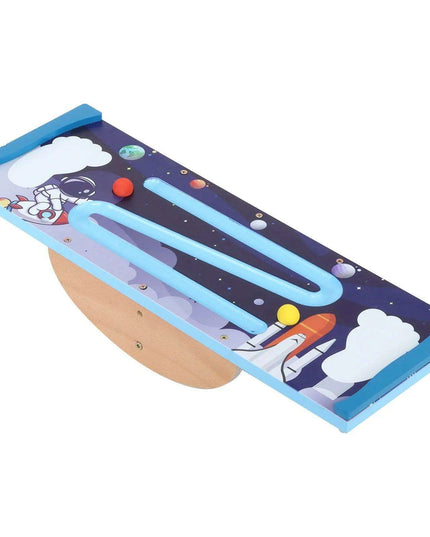 Kids Wooden Balance Trainer with Non-Slip Roller for Desk Use