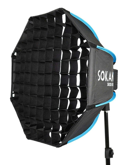 55cm Foldable Octagonal Softbox with Bowens Mount – Ideal for Sokani and Aputure LED Lights
