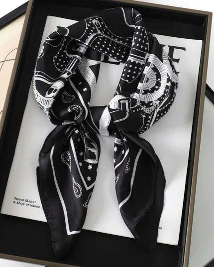 Chic Toddler Elegance: Luxurious 70x70cm Silk Scarf for Ages 6 Months to 4 Years