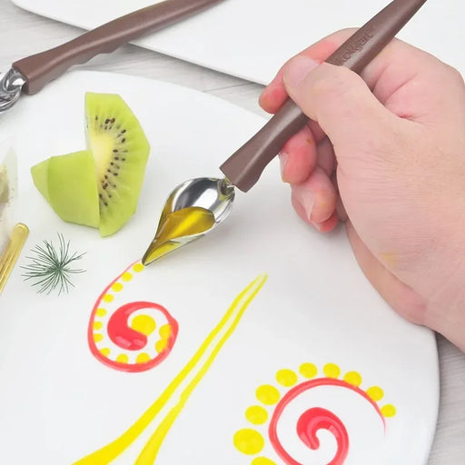 Stainless Steel Pastry Decorating Kit with Coffee Cake Art Tools