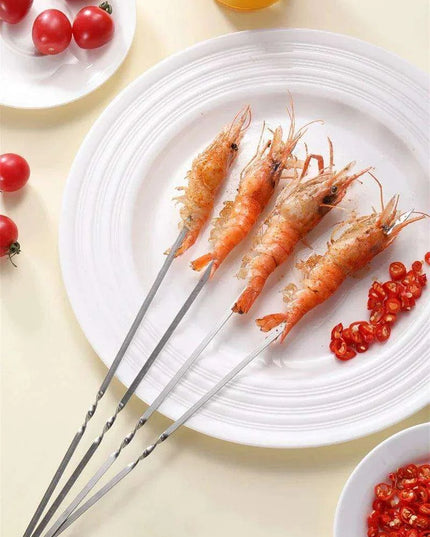 Ultimate Stainless Steel Skewers Set for Perfect Outdoor BBQ Grilling