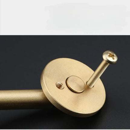 Single Hole Wardrobe Ring Handle European Antique Brass Cabinet Drawer
