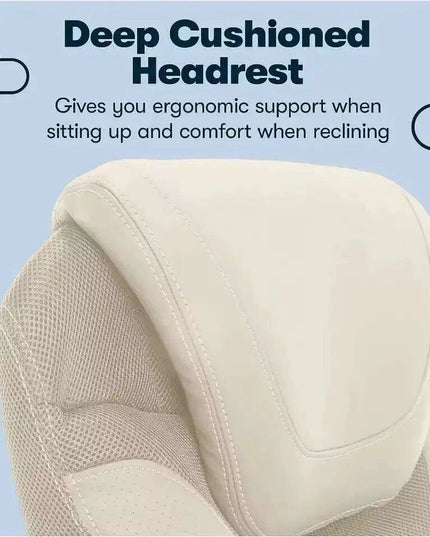 Executive Leather Office Chair with Advanced Ergonomic Support and 360° Rotation