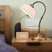 Nordic Copper & Ceramic LED Desk Lamp – Warm & Neutral Light