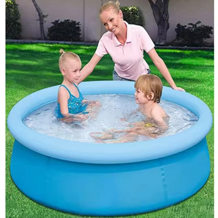 Inflatable Top Ring Swimming Pool - Easy Setup, Family-Friendl