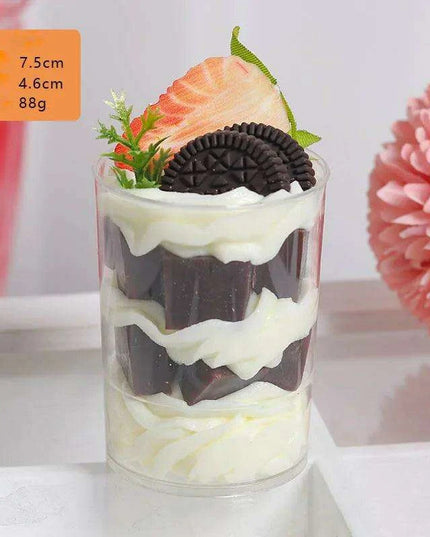 Lifelike Faux Ice Cream Cake Centerpiece for Home Decor and Photography