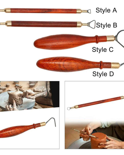 Wooden Handcrafted Pottery Sculpting Tool - Essential for Crafting Distinctive Mugs and Teacups