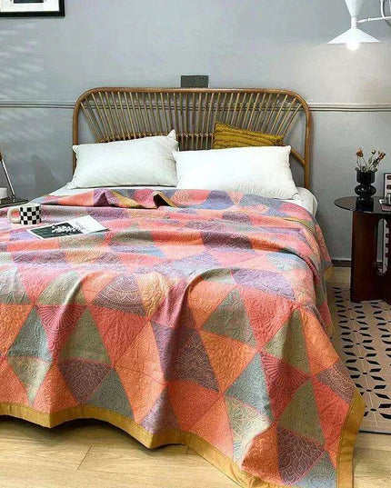 Ethnic-Inspired Cotton Gauze Bedspread Blanket for Ultimate Comfort