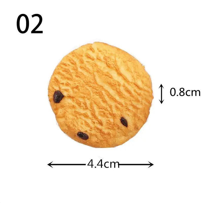 Lifelike Cookie Display Collection - 16 Realistic Replicas for Bakery Showcases and Photography