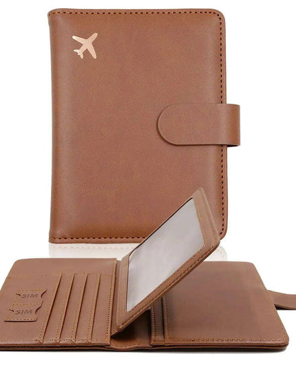 Stylish RFID-Blocking Passport Holder with Card Organizer for Travelers