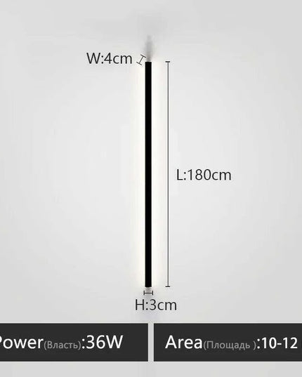 Sleek Scandinavian LED Wall Sconce with Customizable Lighting Options