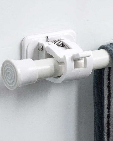Heavy-Duty Waterproof Curtain Rod Brackets with Easy Peel-and-Stick Installation