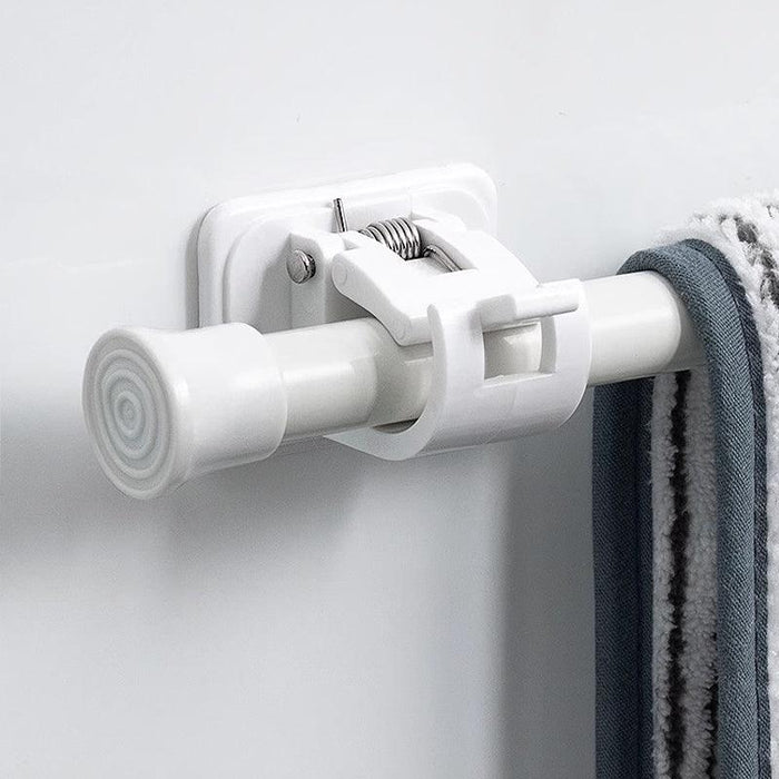 Easy-Install Waterproof Curtain Rod Brackets - Heavy-Duty, No-Drill Hanging Solution