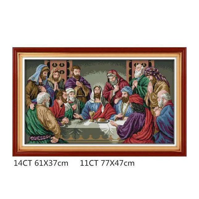 The Last Supper Cross Stitch Craft Kit - Inspiring DIY Home Art Project