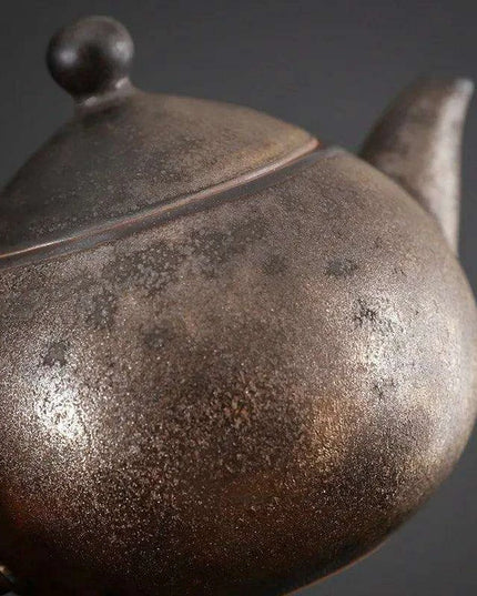 Artisan Rustic Clay Teapot for Authentic Kung Fu Tea Brewing