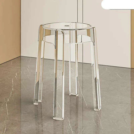Sleek Transparent Folding Stool for Contemporary Interiors