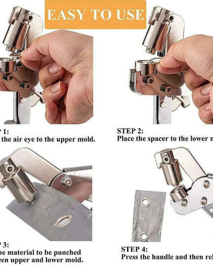 Versatile Eyelet Fastening Kit - Ergonomically Designed for Multiple Uses