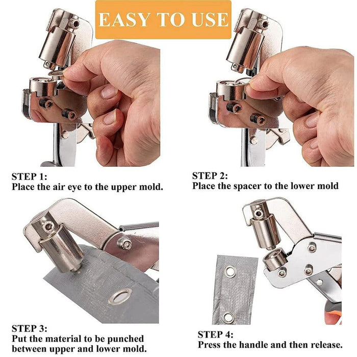 Versatile Eyelet Fastening Kit - Ergonomically Designed for Multiple Uses