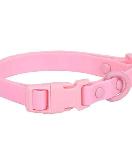 Personalized Waterproof PVC Dog Collar with Engraving Options