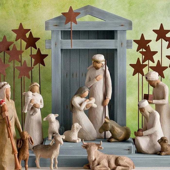 Handcrafted Jesus Christmas Character Sculpture Collection - Unique Holiday Gift by Zan Pognaro