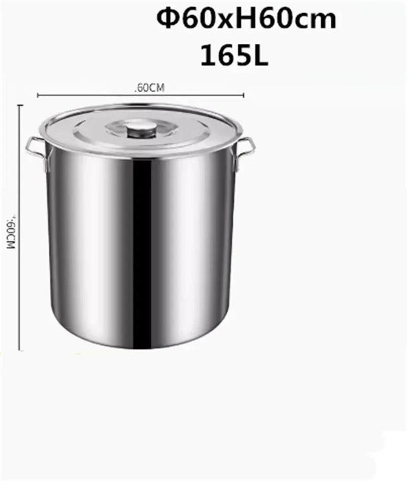 Versatile Stainless Steel Cooking Pot Set with Handle for Easy Transport