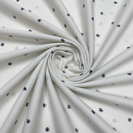 22 Momme Satin Silk Fabric — Irregular Dot, 140 cm Wide, Per 0.5 m