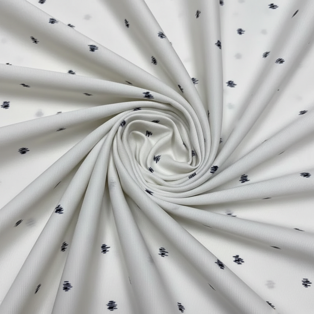 22 Momme Satin Silk Fabric — Irregular Dot, 140 cm Wide, Per 0.5 m