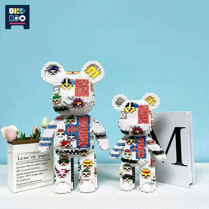 Adorable Bear Cub Building Block Set with Easy Storage - Inspire Creativity and Learning
