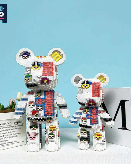 Adorable Bear Cub Building Block Set with Easy Storage - Inspire Creativity and Learning