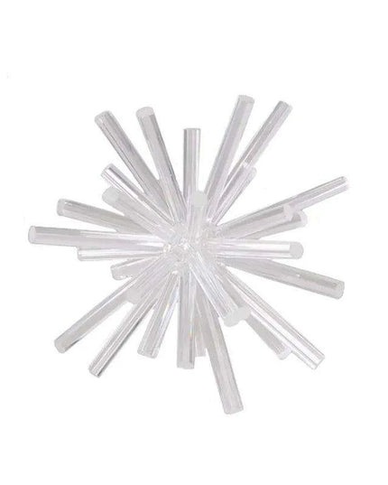 Geometric Elegance: Crystal Flower Spheres for Timeless Decor