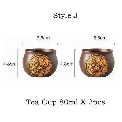 Handcrafted Purple Clay Teapot - Authentic