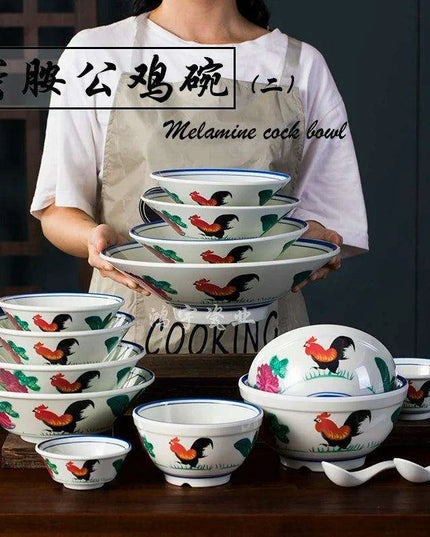 Set of 10 Luxurious Unbreakable Porcelain Noodle Bowls: Elevate Your Dining Experience