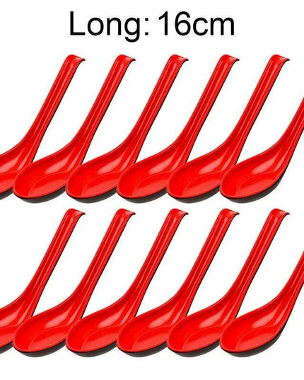 Elegant Japanese Porcelain Spoons Set - Premium Anti-Chip Kitchen Utensils