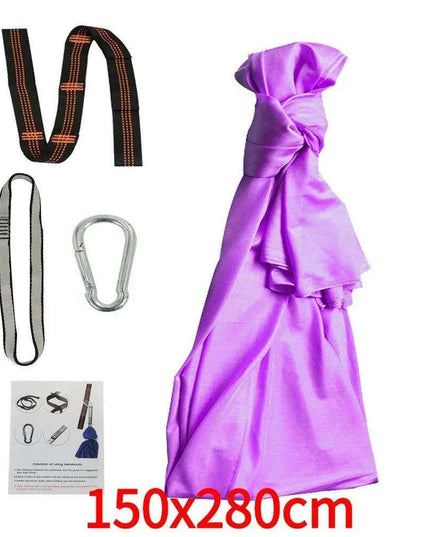 Versatile Nylon Swing Hammock for Sensory Therapy and Relaxation with Yoga Belts