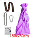 Versatile Nylon Swing Hammock for Sensory Therapy and Relaxation with Yoga Belts