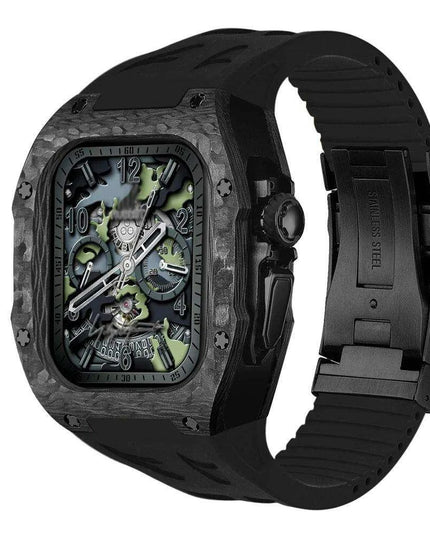 Luxurious Carbon Fiber Upgrade Set for Apple Watch: Elevate Your Style and Protection