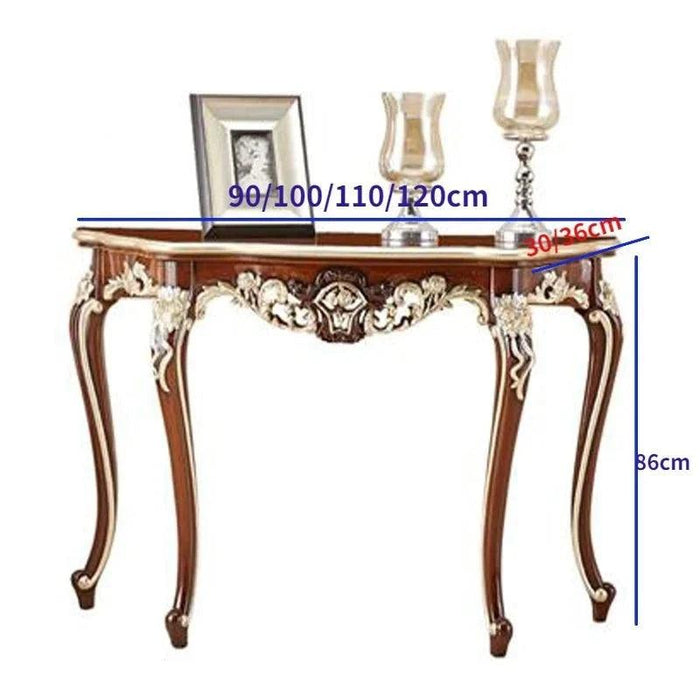 Vintage Charm Long Console Table - Elegant Retro Side Table for Home Décor