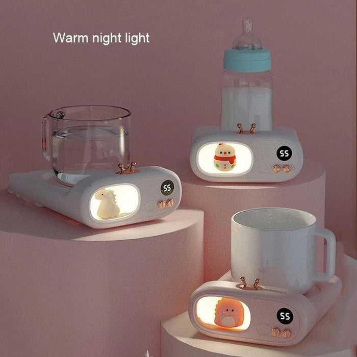Electric Cup Warmer with LED Display and Adjustable Heating Options