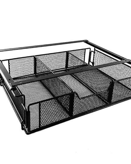 Under-Desk Hidden Storage Drawer with Large Capacity Organizer