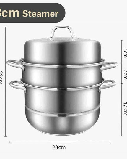 Premium 304 Stainless Steel Versatile Steamer for Healthy Cooking